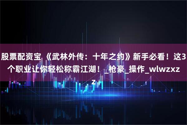 股票配资宝 《武林外传：十年之约》新手必看！这3个职业让你轻松称霸江湖！_枪豪_操作_wlwzxz